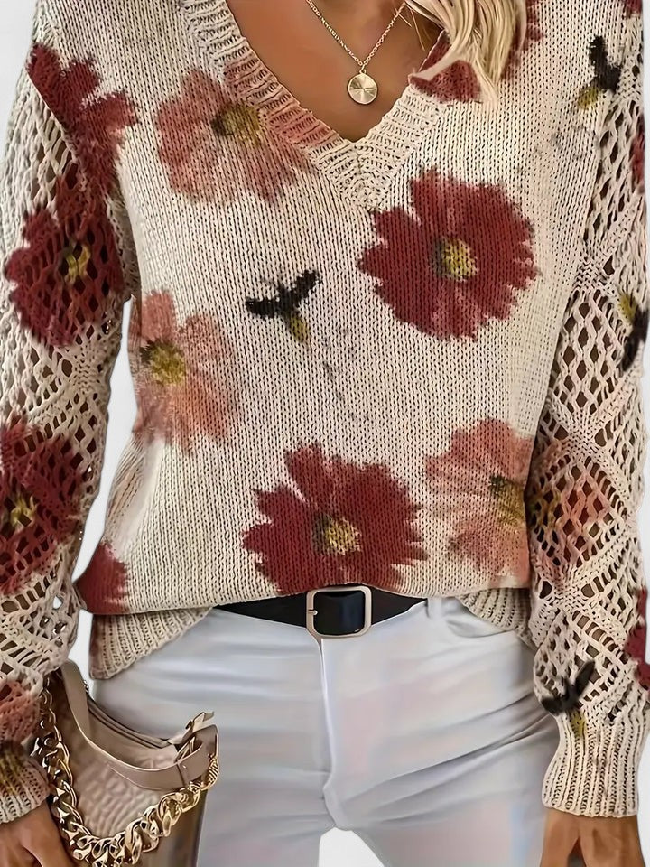 Bronwen | Suéter Calado Floral