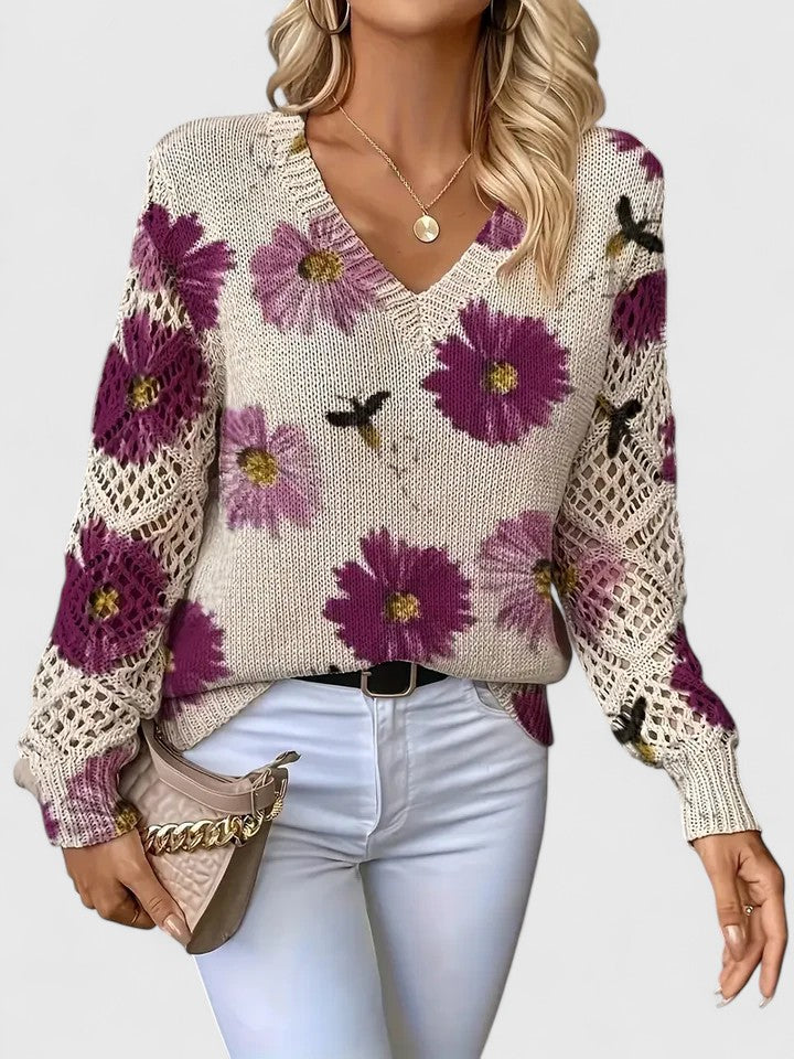 Bronwen | Suéter Calado Floral