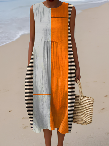 May™ Colorblock Midi Dress