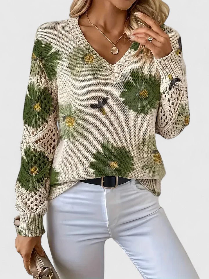 Bronwen | Suéter Calado Floral