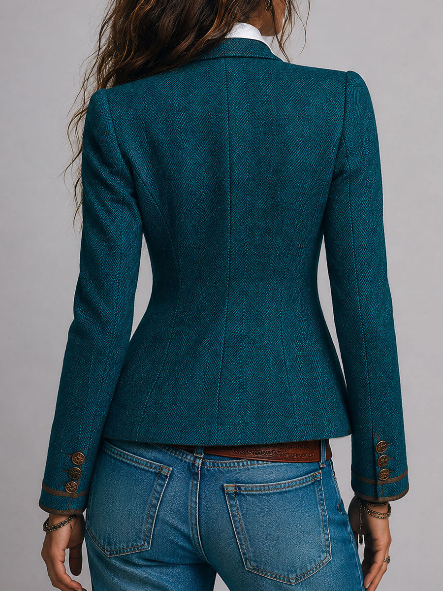 Odile | Blazer de Tweed Espiga