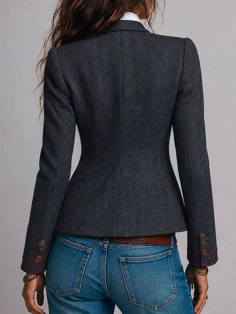 Odile | Blazer de Tweed Espiga