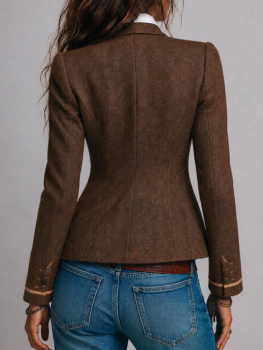 Odile | Blazer de Tweed Espiga