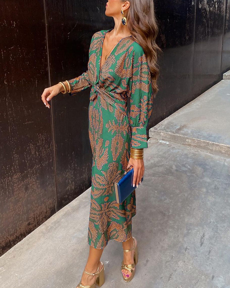 Celeste | Vestido Midi con Elegancia Floral