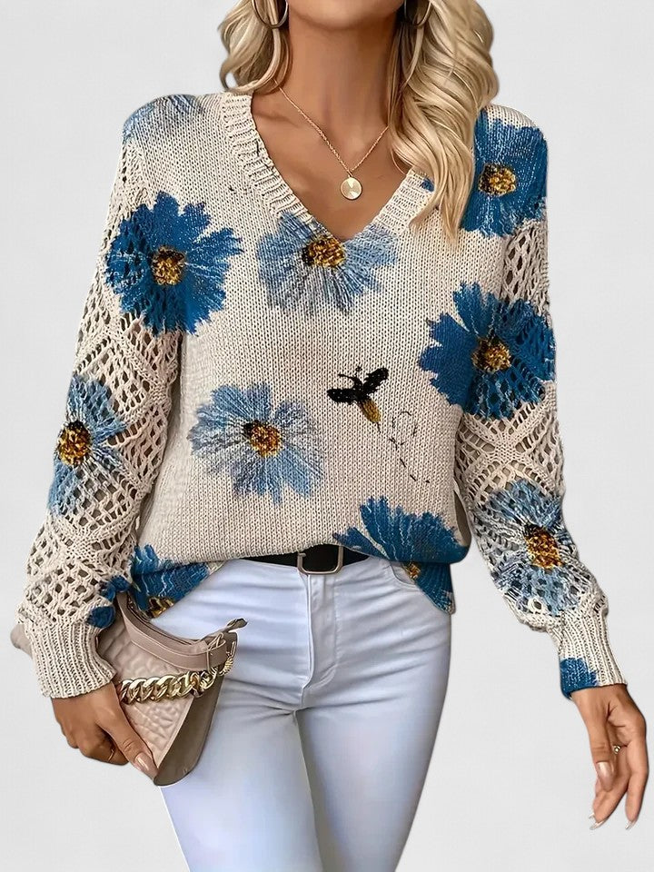 Bronwen | Suéter Calado Floral