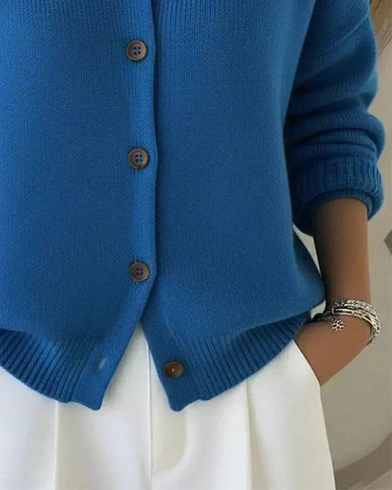 Vega | Chamarra de Punto con Cuello Camisero Lara valenti