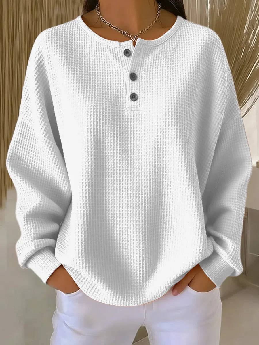 Milagros | Sudadera Henley Gofrada Lara valenti