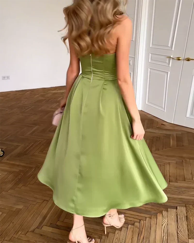 Liora | Vestido Midi Elegante Strapless
