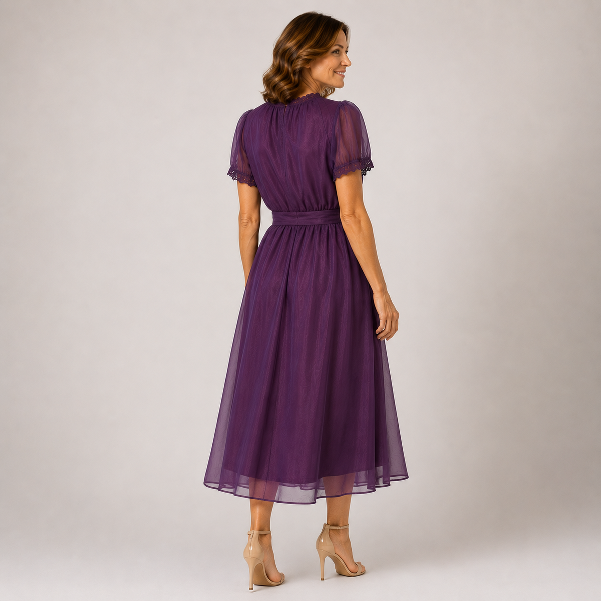 Florence | Vestido Largo con Escote Corazón y Encaje de Chifón