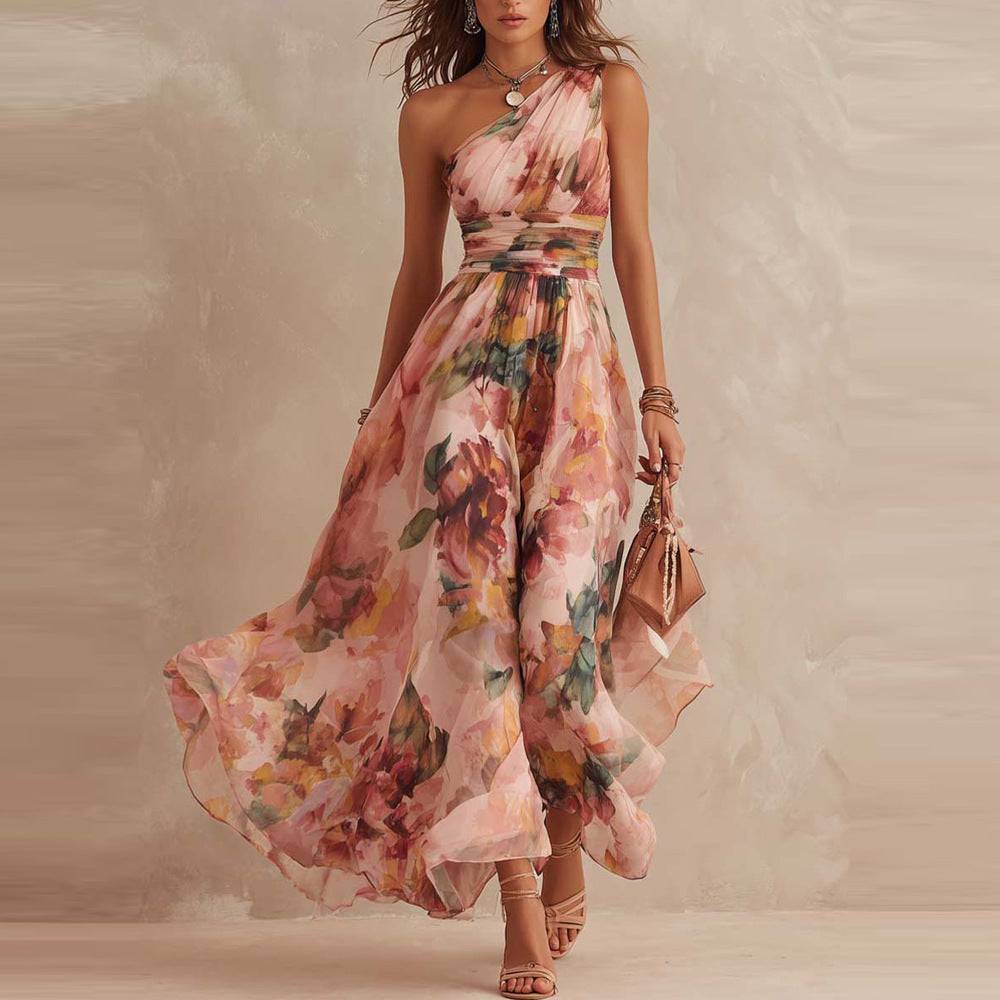 Aurora | Vestido Floral Asimétrico