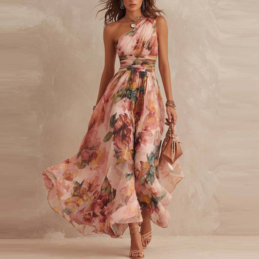 Aurora | Vestido Floral Asimétrico
