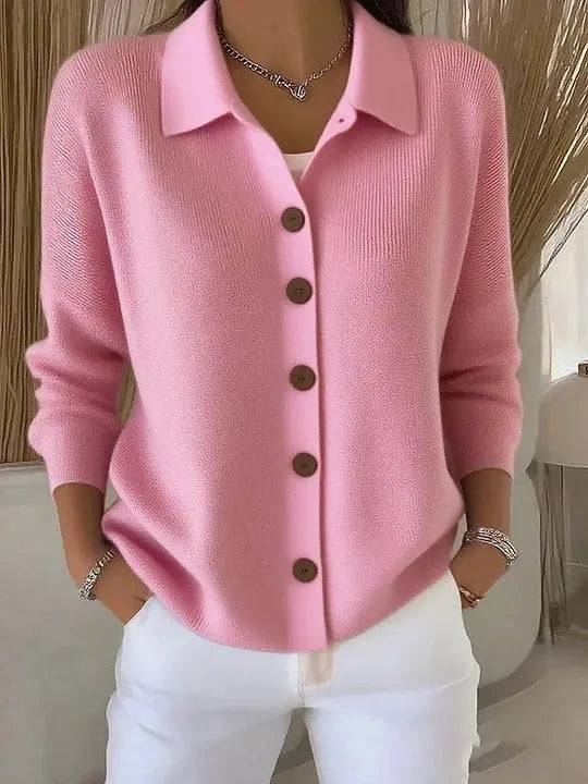 Josefina | Chamarra de Punto con Cuello y Botones Lara valenti