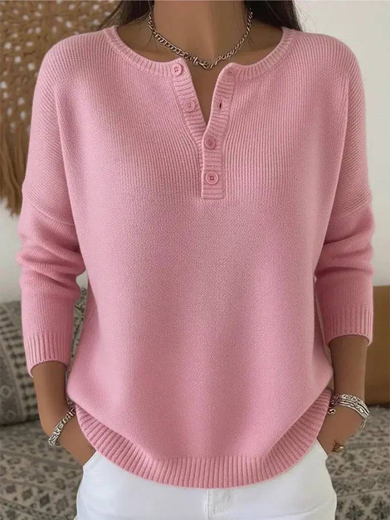 Helena | Suéter de Punto con Botones Henley Lara valenti