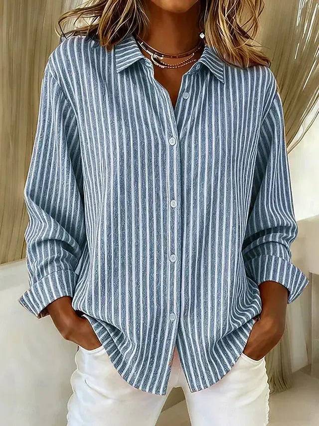 Jimena | Camisa de Rayas con Botones Lara valenti