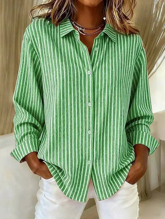 Jimena | Camisa de Rayas con Botones Lara valenti