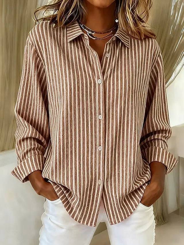 Jimena | Camisa de Rayas con Botones Lara valenti