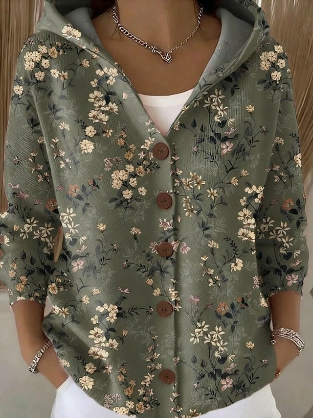 Opal | Camisa con Capucha Estampada