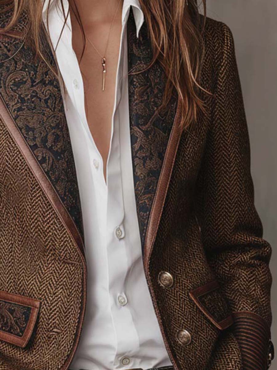 Gisèle | Blazer con Detalles en Zigzag