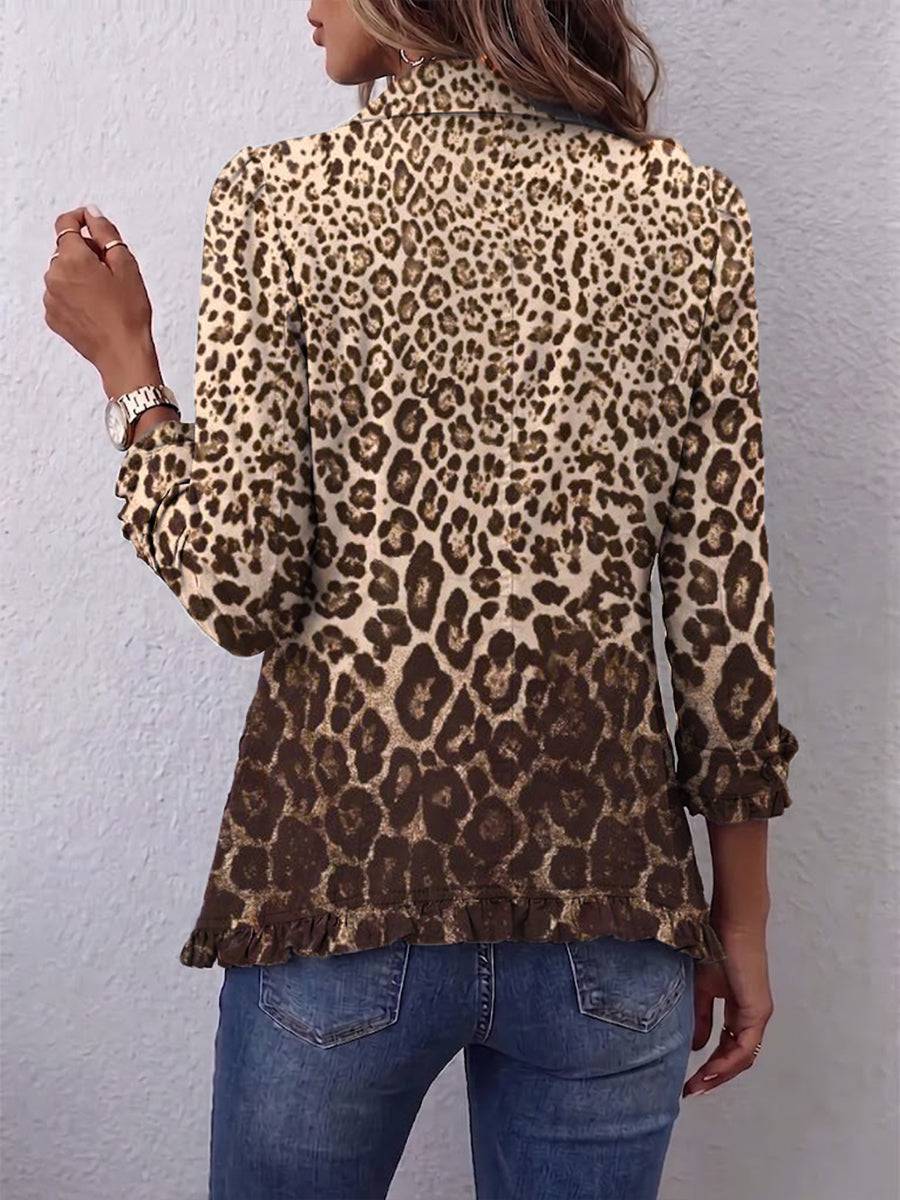 Nazaret | Chaqueta Leopardo con Volantes